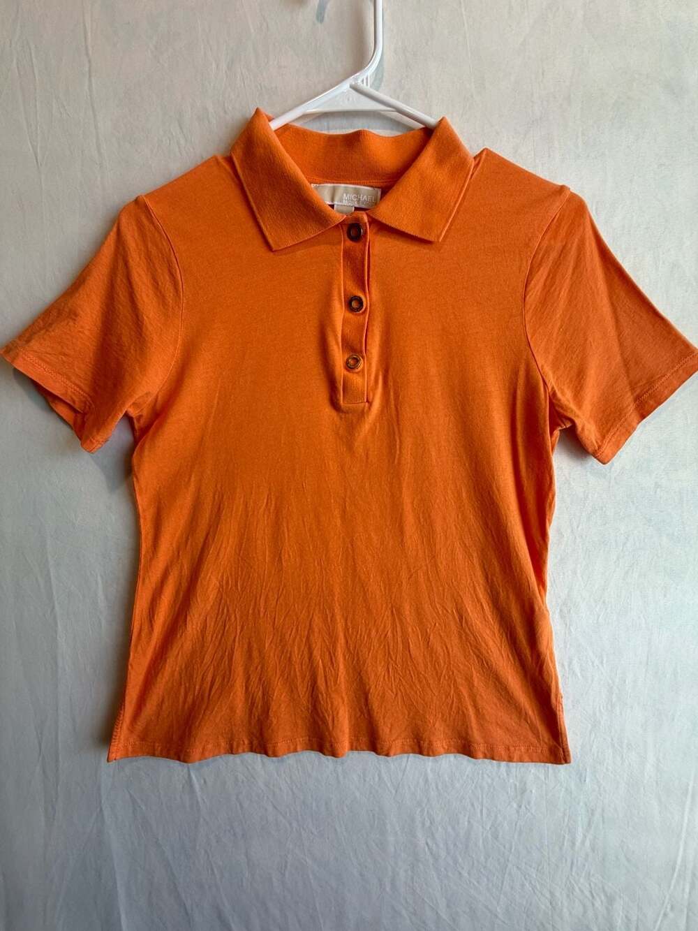 Michael Kors Women's Short Sleeve Polo Shirt Set (Navy and Orange) - Picture 2 of 13